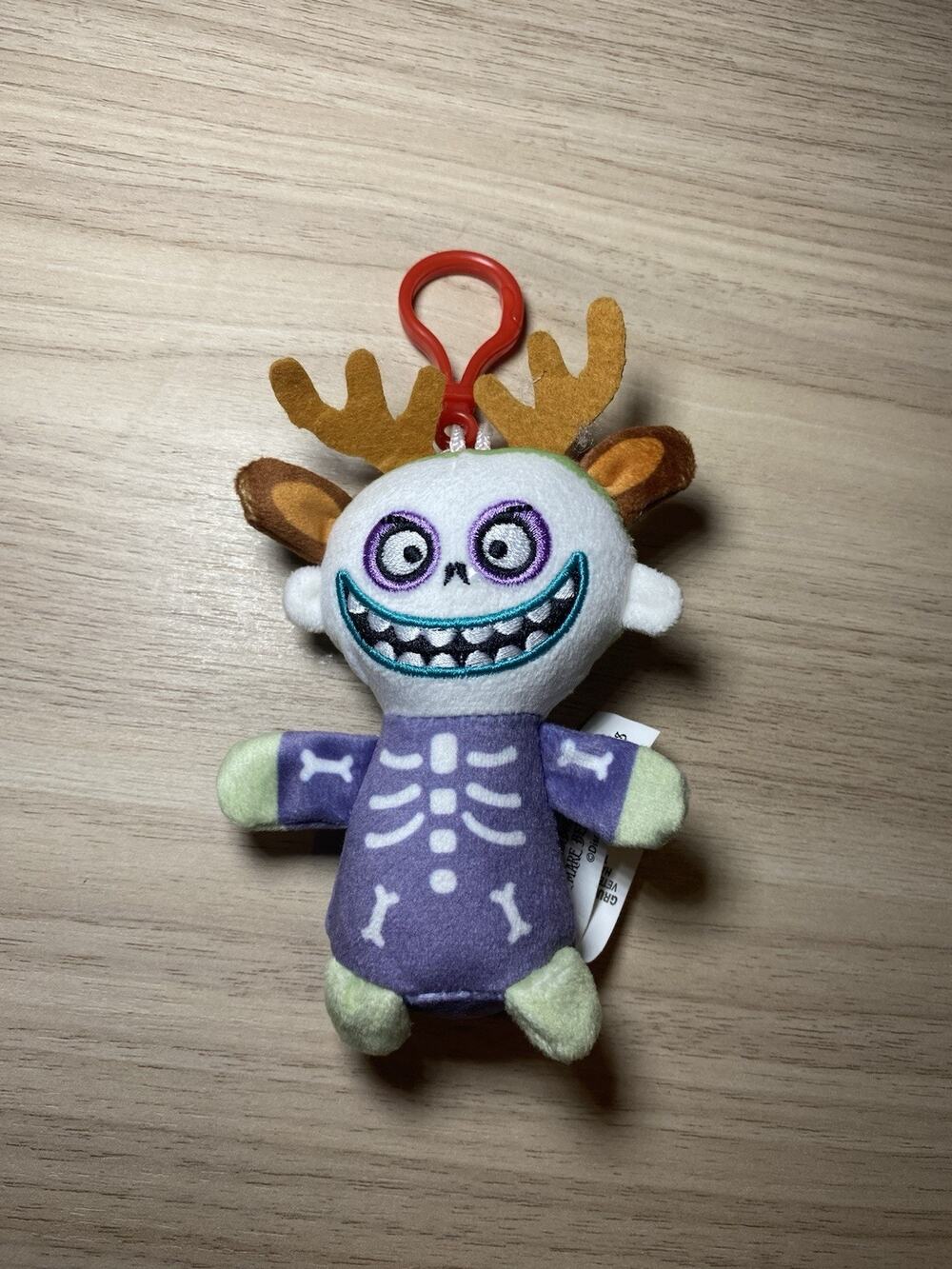 Disney Nightmare Before Christmas BARREL Mini Plush Keyring Christmas Ornament